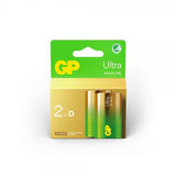 GP Ultra Alkaline D-paristo 13AU/LR20 2 kpl