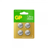 GP Ultra Lithium Nappiparisto CR2032 4 kpl:n pakkaus