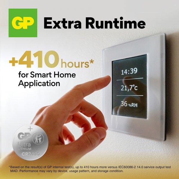 GP Ultra Lithium Nappiparisto CR2430 4 kpl