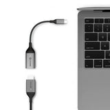 ALOGIC Ultra USB-C uros–DisplayPort naaras -sovitin 4K @60Hz 15cm