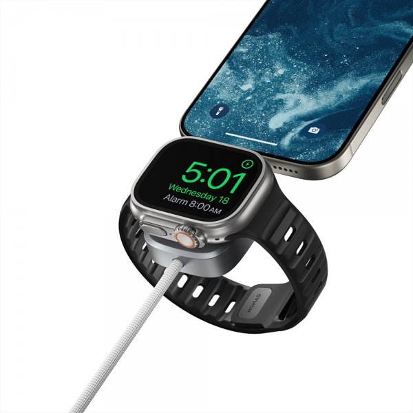 Nomad Universal Cable Apple Watch -laitteelle 1,5 m Valkoinen