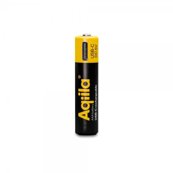 Aqiila Ladattava AAA-akku USB-C 4 kpl
