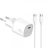 Celly 25W GaN USB-C -seinälaturi ja USB-C -kaapeli