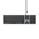 Satechi-näppäimistö langallisella USB-liitännällä, pohjoismainen asettelu, Space Gray