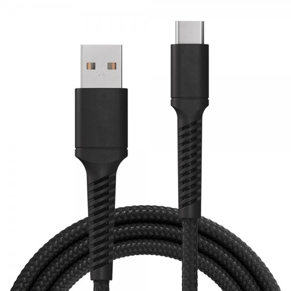 X2O USB-A–USB-C-kaapeli Longlife 60W 3m Musta