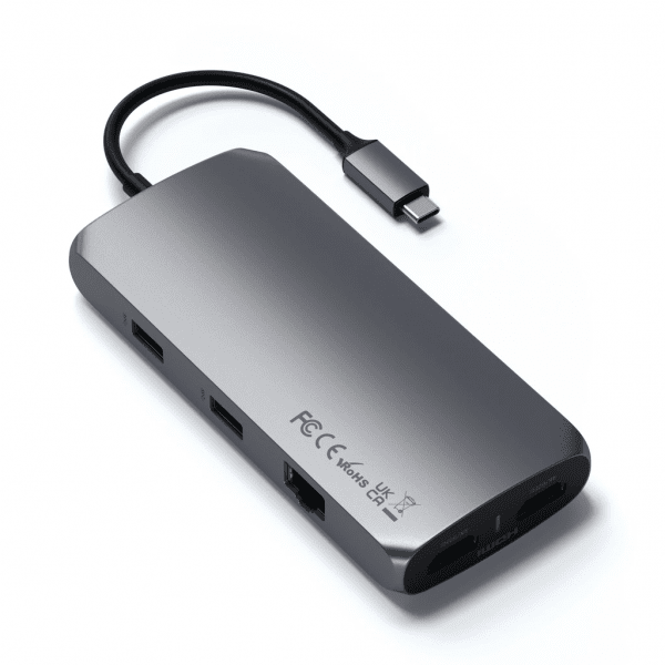 Satechi USB-C Multiport MX -sovitin, harmaa