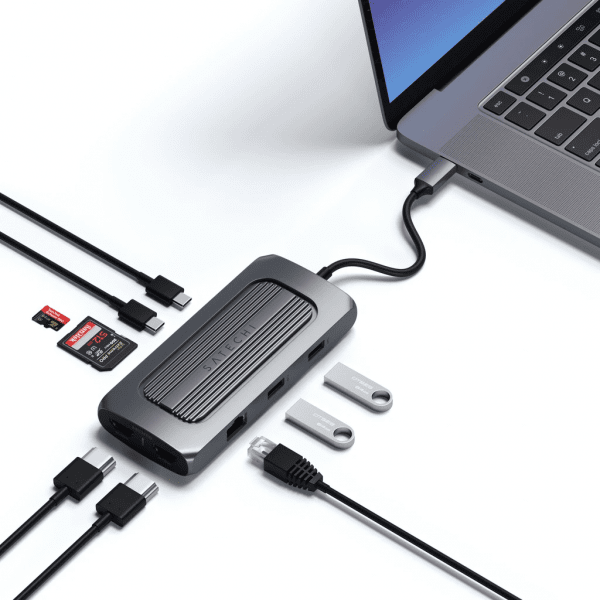 Satechi USB-C Multiport MX -sovitin, harmaa