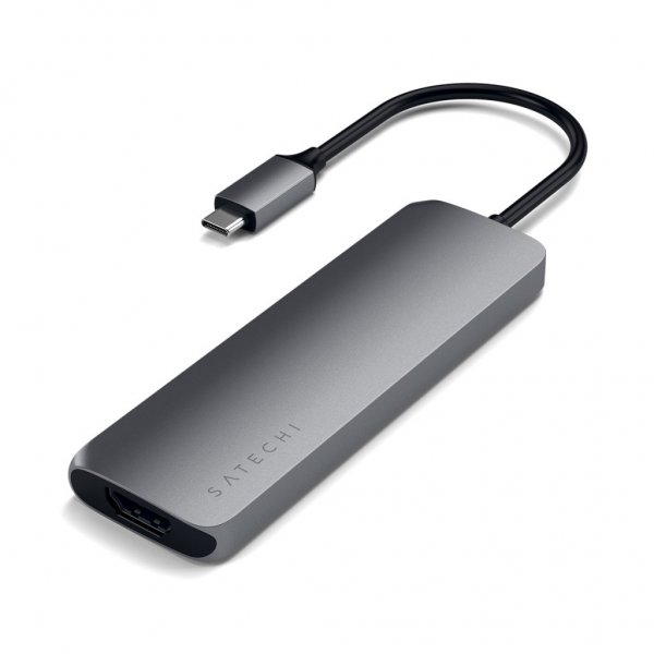 Satechi USB-C Multiport Pro avaruusharmaa