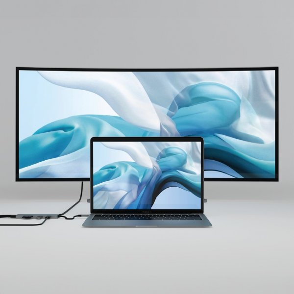 Satechi USB-C Multiport Pro avaruusharmaa