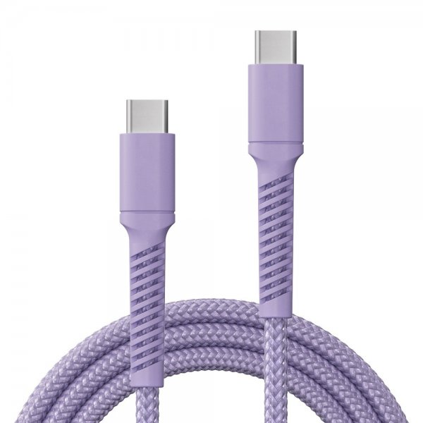 X2O USB-C–USB-C-kaapeli Longlife 100W 2m Violetti