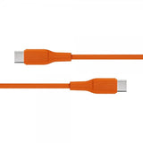 X2O USB-C-USB-C-kaapeli Superflex 60W 1.5m Oranssi