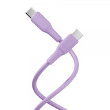 X2O USB-C–USB-C-kaapeli Superflex 60W 1.5m, pinkki