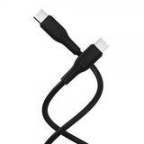 X2O USB-C–USB-C-kaapeli Superflex 60W 1,5m Musta