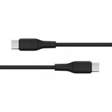 X2O USB-C–USB-C-kaapeli Superflex 60W 1,5m Musta