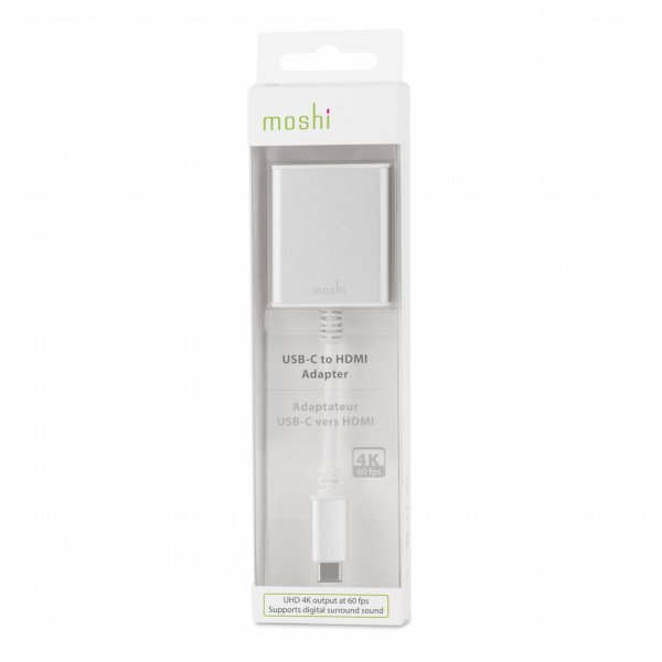 Moshi-sovitin USB-C–HDMI, hopea