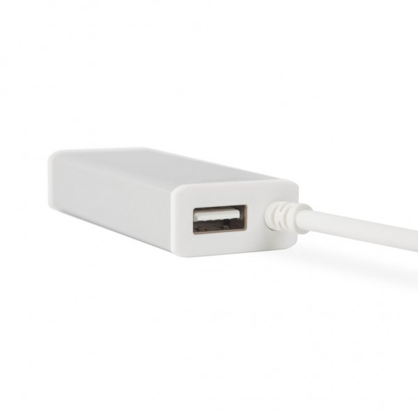 Moshi USB-C–Gigabit Ethernet -sovitin, valkoinen