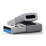 Satechi USB-A–USB-C-adapter, avaruusharmaa