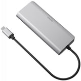 Deltaco Telakointiasema USB-C HDMI/RJ45/USB-A, avaruusharmaa