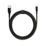 Usbepower USB–Lightning-kaapeli Kevlar 1,2 m musta kulta