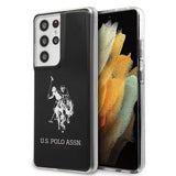 U.S. Polo Samsung Galaxy S21 Ultra -suojakuori logolla, musta