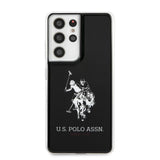 U.S. Polo Samsung Galaxy S21 Ultra -suojakuori logolla, musta