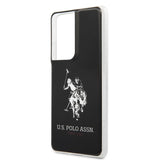 U.S. Polo Samsung Galaxy S21 Ultra -suojakuori logolla, musta