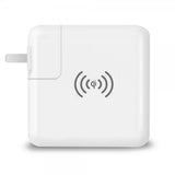 Xqisit Seinälaturi Super Charger langattomalla latauksella, valkoinen