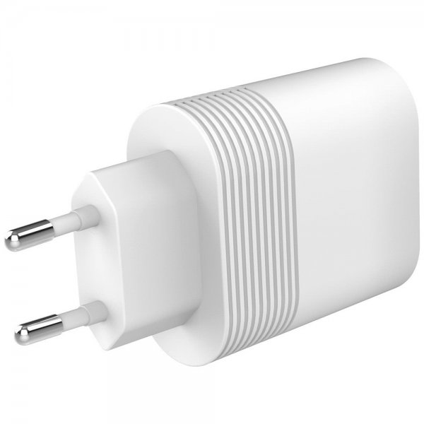 Xqisit Seinälaturi Tupla USB-C PD 40W Valkoinen