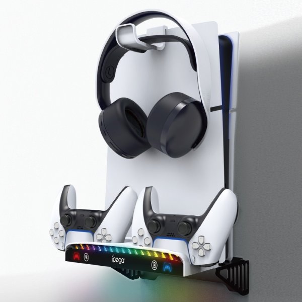 Ipega Seinään Kiinnitettävä Telakointiasema PS5/PS5 Slim RGB