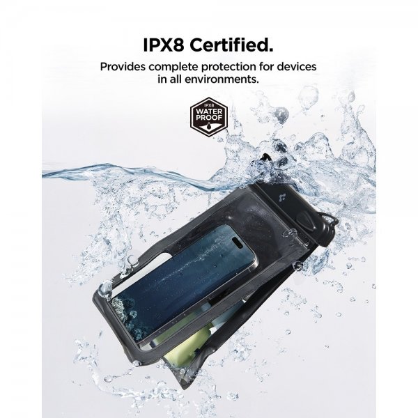 Spigen Vedenkestävä Kotelo Aqua Shield Dual Pocket Musta