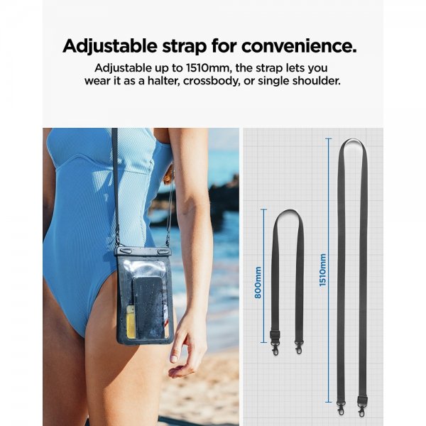 Spigen Vedenkestävä Kotelo Aqua Shield Dual Pocket Musta
