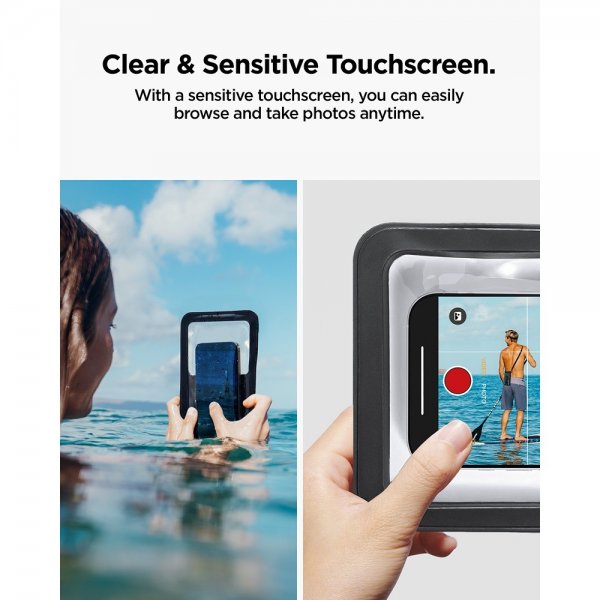 Spigen Vedenkestävä Kotelo Aqua Shield Dual Pocket Musta