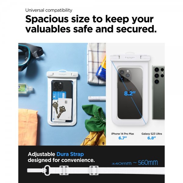 Spigen Vettentåligt Fodral Aqua Shield Valkoinen