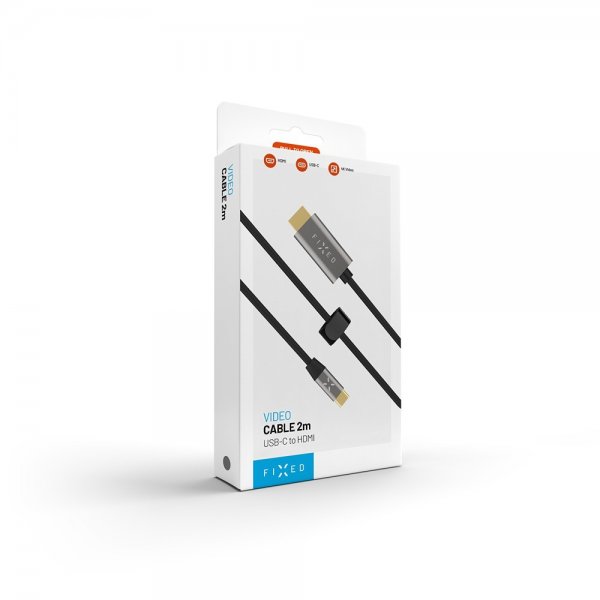 Kiinteä videokaapeli USB-C–HDMI 4K/60Hz 2m