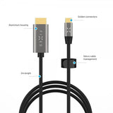 Kiinteä videokaapeli USB-C–HDMI 4K/60Hz 2m