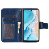 Vivo X80 Pro suojakotelo, jossa korttipaikka, sininen