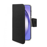 Celly Samsung Galaxy A55 -suojakotelo Wally Wallet Case, musta
