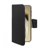 Celly Samsung Galaxy S25 Ultra Kotelo Wally Wallet Case Musta