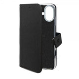 Celly iPhone 17 -kotelo Wally Wallet Case, musta