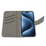 Celly iPhone 17 Pro -suojakuori Wally Wallet Case, musta