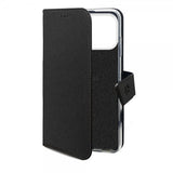 Celly iPhone 17 Pro Max -kotelo, Wally Wallet Case, musta