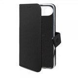 Celly iPhone Air -lompakkokotelo Wally Wallet Case, musta