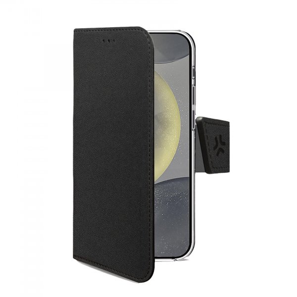 Celly Samsung Galaxy S26 Plus -suojakotelo Wally Wallet Case, musta