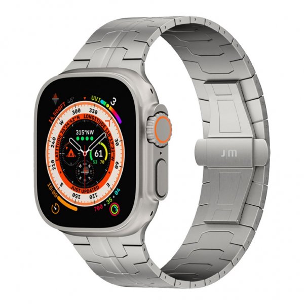 Just Mobile Apple Watch Ultra 49 mm ranneke titaani