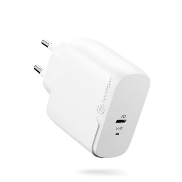 ALOGIC Rapid Power 65W GaN laturi sis. 2m USB-C latauskaapelin