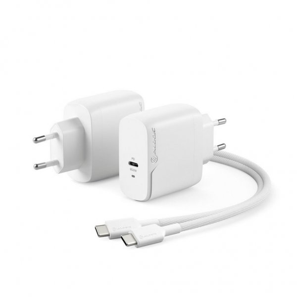 ALOGIC Rapid Power 65W GaN laturi sis. 2m USB-C latauskaapelin