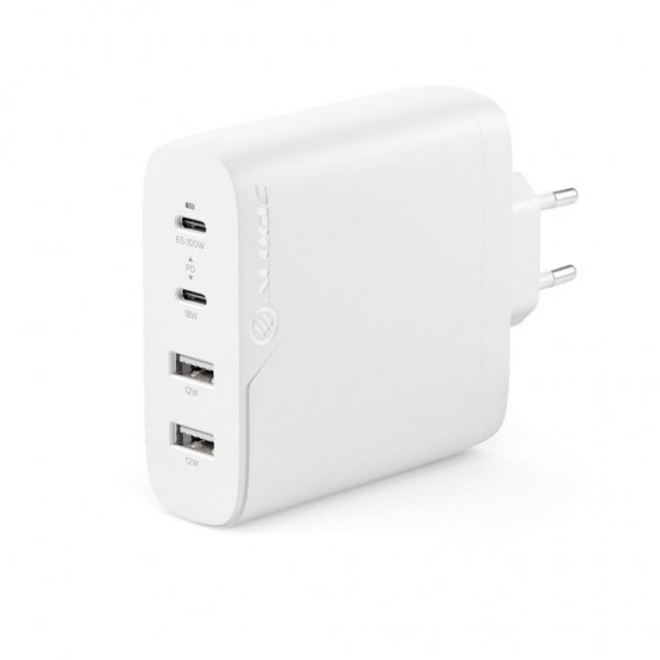 ALOGIC Rapid Power 4-porttinen 100W GaN-laturi sis. 2 metrin USB-C-latauskaapelin