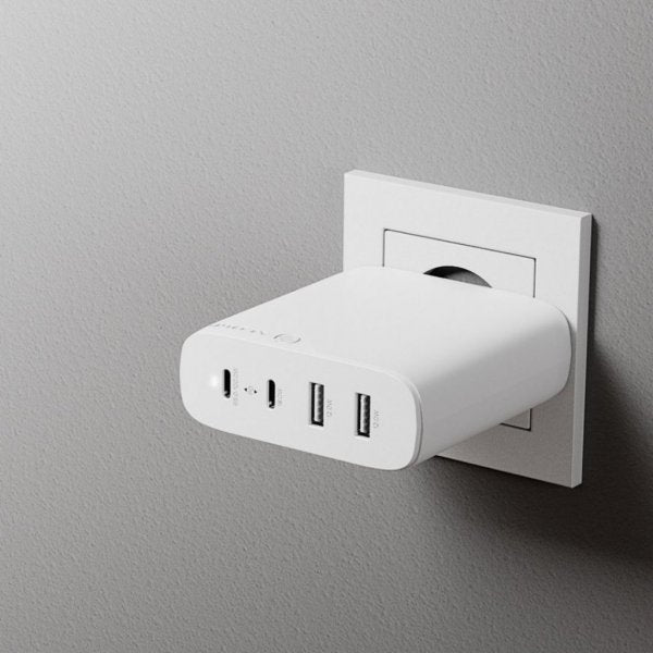 ALOGIC Rapid Power 4-porttinen 100W GaN-laturi sis. 2 metrin USB-C-latauskaapelin