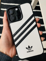 Adidas iPhone 14 Pro Max Kuori 3 Stripes Snap Case Valkoinen Musta