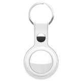 KeyBudz AirTag -pidike, nahka, valkoinen